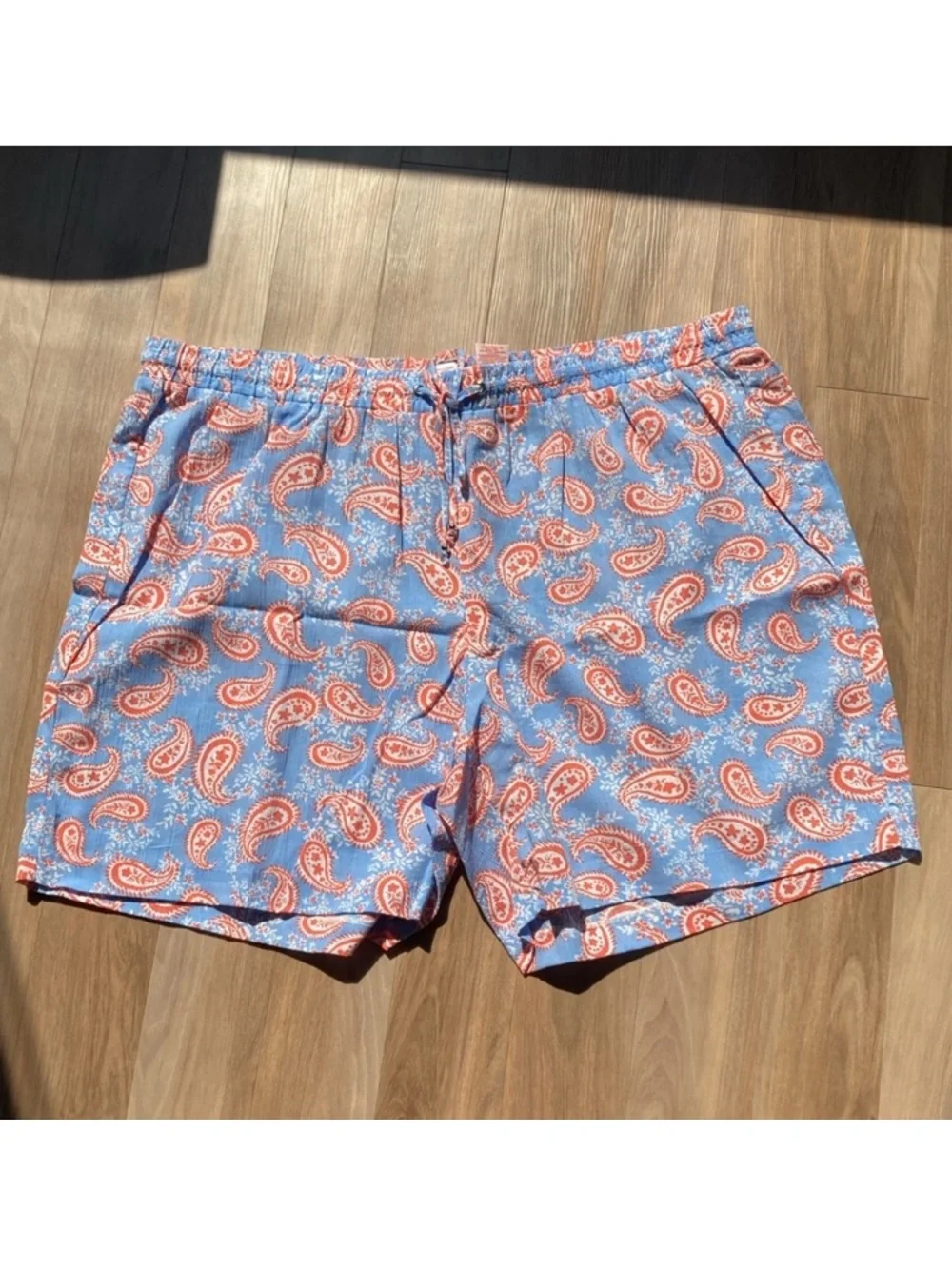 Hearts of Palm short paisley floral print pull on short cotton casual boho 3X
